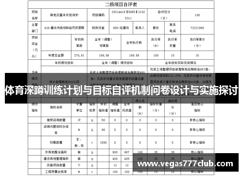 体育深蹲训练计划与目标自评机制问卷设计与实施探讨